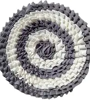 max stitch design Round Light Grey, 55X55cm in size, Tough, Easy to clean slow feeding mat for dogs, foraging mat, dog snuffle mat