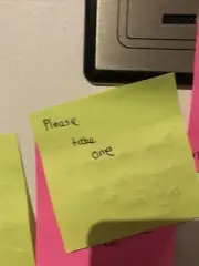 post it note signed