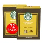 Starbucks By Nespresso Blonde Espresso Roast Coffee Pods Capsules 72 Pack