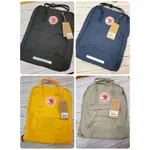 @A40 全新 瑞典FJALLRAVEN KANKEN 方形後背包 北極狐 小狐狸 黑/藍/灰/黃 電腦包 書包 16L