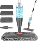 Spray Mop for Floors - 800ml Refillable, 3 Washable Pads