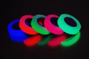 5 Pack Half Inch UV Blacklight Reactive Fluorescent Gaffer Tape 5 Rolls x 6 Yds