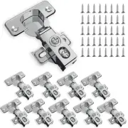 "AVERZELLA 10-Pack Kitchen Cabinet Hinges Soft Close 1/2 inch OverlayBlum Ins...