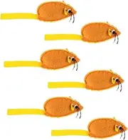 SUPVOX 6Pcs Soft Plush Mouse for Cats Chewing Interactive Kitten Handmade Mouse Cat Supplies for Fun Exercise