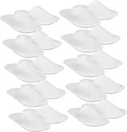 Healeved 10 Pairs Slippers Guests Slipper Hotel Guest Slipper Single- Use Slipper Indoor Slipper Travel Slipper Hotel Guest Shoes Household Slipper Salon Slipper Hotel Slipper Cloth White