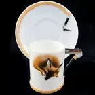 REYNARD THE FOX by Royal Doulton Demi Cup & Saucer Type 2 NEW NEVER USED England