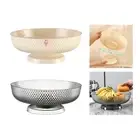 Fruit Drainage Bowl Veggie Colander Fruit Plate Round Large Food Storage Baskets