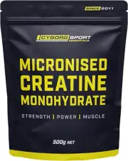 MICRONISED CREATINE MONOHYDRATE 500G - (Pharmaceutical Grade) Strength - Power -
