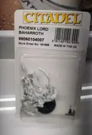 Warhammer 40k Eldar Phoenix Lord Baharroth NiB OoP Metal Free Shipping
