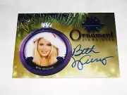 2015 Benchwarmer BETH WILLIAMS #17 Holiday Blue Ornament Autograph SP/5 PLAYBOY