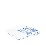 [Lady Anne] Lady Anne Playa Beach Towel ONE SIZE WHITE/BLUE