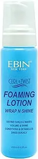 Curl & Twist Foaming Lotion Original - 8.5 oz/ 250ml | Enhancing Natural High Shine Curls, Taming Flyaways, Adding Volume - All Day Definition