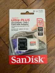 SanDisk Ultra Plus microSDHC SDHC UHS-I Card 32GB Memory Card - Retail Package