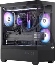 CA606 Gaming Back-Mounted PC Case, ATX Computer Chassis W/ 3 X 120Mm Fans Pre-In