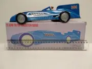 St. John Tin Toy BLUEBIRD RECORD RACER (Clockwork Action) 285 mm long Newin Box
