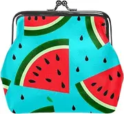 [CWAGFEQZ] Wallet Women,Coin Purse,Coin Pouch,Small Coin Purse,Green Background Watermelon