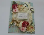 Anna Griffin Like "You " You Are One Of A Kind" Handmade Layered Card