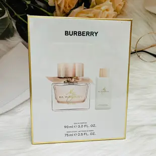 ☆潼漾小舖☆ MY BURBERRY BLUSH禮盒（淡香精90ml+身體乳75ml+沐浴球) (7.9折)