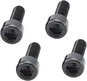 MagiDeal 4Pcs Aluminum Alloy Bike Water Bottle Cage Bolts Holder Socket Screws - Black