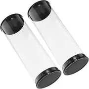 MUELODSIC 2Pcs Transparent Golf Ball Case Outdoor Golf Display Tube Dust Golfs Ball Holder for Home Store Use Practical Golf Enthusiasts