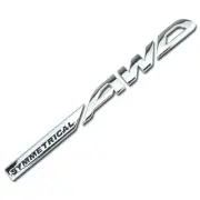 CHROME METAL SYMMETRICAL AWD ENGINE RACE MOTOR SWAP EMBLEM BADGE FOR CAR HOOD A (for: Subaru)