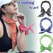 Summer Scarf Neck Cooler Bandana Body Ice Cooling Wrap Tie Wrist Towels Headband