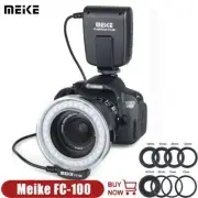 Meike FC-100 LED Macro Ring Flash Light For Canon Nikon Olympus Panasonic Pentax