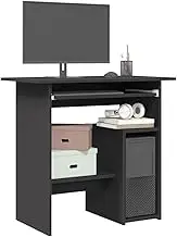 Computer Desk with Pull-Out Keyboard Tray, Laptop Table, Modern Office Desk, Workstation, Writing Table for Small Spaces Home Office Study, 80 x 45 x 74 cm