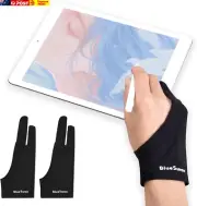 2-Pack Drawing Glove, Palm Rejection Artist Gloves for Graphics Tablet, Paper Sk