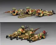 KING & COUNTRY OPERATION MARKET GARDEN MG080 BRITISH PARAS BREN GUN SECTION MIB
