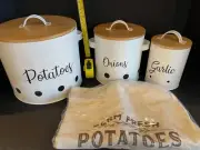 NEAT SECRETS VEGETABLE STORAGE, POTATOES, ONIONS, GARLIC
