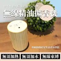 在飛比找momo購物網優惠-【Besthot】【天然竹木】無水無線行動精油霧化擴香機(擴