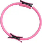 Mipcase 1Pc Pilates Resistance Ring Yoga Circle for Fitness Balance Flexibility Training Durable Pink Exercise Accessory for Yoga Enthusiasts Present for Women