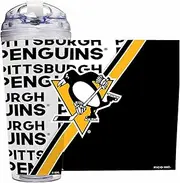 Rico Industries NHL Hockey Buffalo Sabres 24oz Acrylic Tumbler with Hinged Lid, Officially Licensed Double Wall Tumbler with Straw