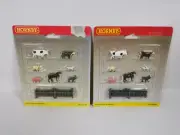 New Sealed HORNBY R565 FARM ANIMALS - OO GAUGE 1:76 SCALE X 2 Packs