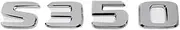 NPZPTFVFNR ABS Car Stickers Tail Box Letters Emblem Fit for Mercedes Fit for Benz S55 S63 S200 S220 S250 S260 S300 S320 S350 Rear Trunk Badge Decals(S350-Silver)