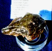 Libyan Desert Glass Meteorite Tektite impact specimen( 450 crt)Very Dark Green