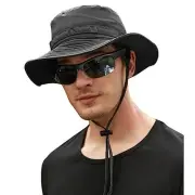 Outdoor Quick-Drying Sun Hat for Men, Summer Man One Size Dark Gray -1pcs