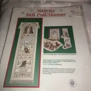 NIP Dimensions Christmas Nativity Cross Stitch Kit Bell Pull Banner 8406
