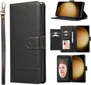 [YocoverTech] for Google Pixel 8a 5G,for Pixel 8a 5G Wallet Case[5 Card Slots+a Pocket+Mirror] PU Leather Folio Flip Magnetic Cover-Black