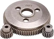 Veulrn Metal Steel 48P 86T Spur Gear for 1/10 2WD Slash/Stampede with 19T 21T Pinion Gear Sets Replace 4686
