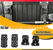 2Pack Steel Truck Bed Rail Bracket Tool Mount Holder For Toyota Tacoma & Tundra