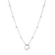 Ania Haie Silver Shimmer Chain Charm Connector Necklace