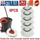 5 Pack Replacement Microfibre Spin Easy Wring Mop Clean Refill Head for Vileda