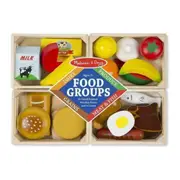 Melissa & Doug Wooden Food Groups Kids/Childrens Interactive Play Toy 3y+