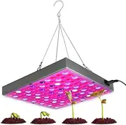45W LED Grow Light for Indoor Plants, Full Spectrum with White Blue Red UV IR LED Plant Lights, Full Spectrum Panel Grow Light for Grow Tent Greenhouse Veg and Bloom Seedlings Hydroponics