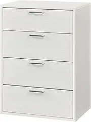 Shirai FUL-8055HWH Chest, Drawer, Clothes Storage, Free Combination, Perfect Size for Living Alone Rooms or Small Spaces, White, White Woodgrain, Basic Design, Width 22.3 x Depth 15.6 x Height 31.5