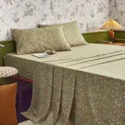 - Shabby Chic Bed Sheets, 4-Piece Sheet Set, Floral Flower Pattern Printed Co...