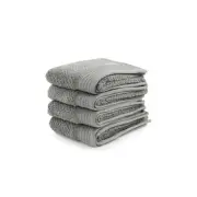 4pc Onkaparinga Avalon Bathroom Hand Towels 45x65cm Cotton 550GSM Warm Silver