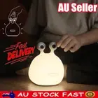 Silicone Slug Smart Touch Sensor Night Light Bedroom Tabletop Lamp Timer QS